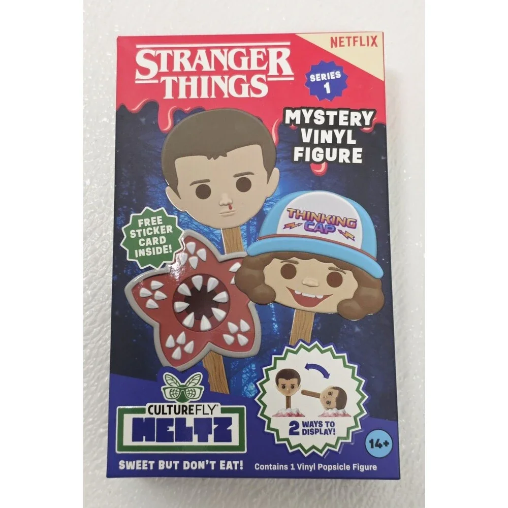 Culturefly Meltz Stranger Things Mystery Ice Cream Vinyl Toy & Sticker Card NEW